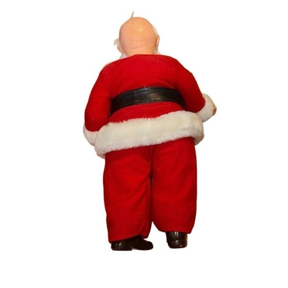 Vintage 1984 Coca Cola Santa Stuffed Plush Doll w/ Brown Boots - Picture 2 of 10